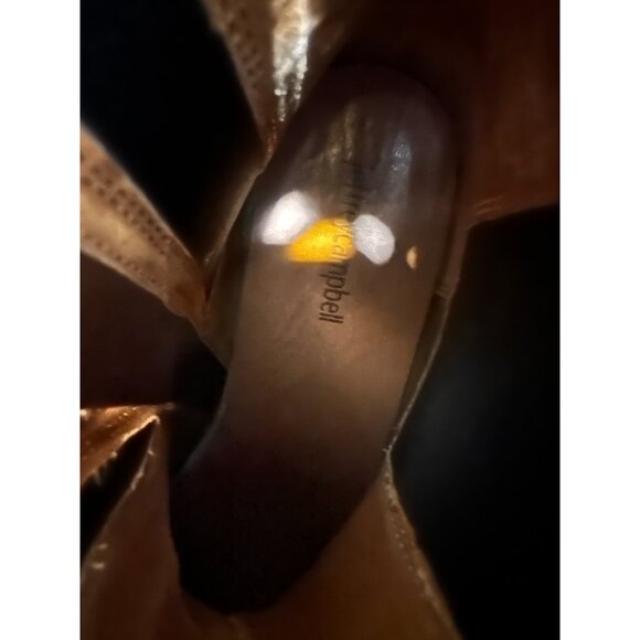 Jeffrey Campbell Edmond Chelsea Booties Women 8 Brown Real Leather Zipper Classi - Picture 10 of 16